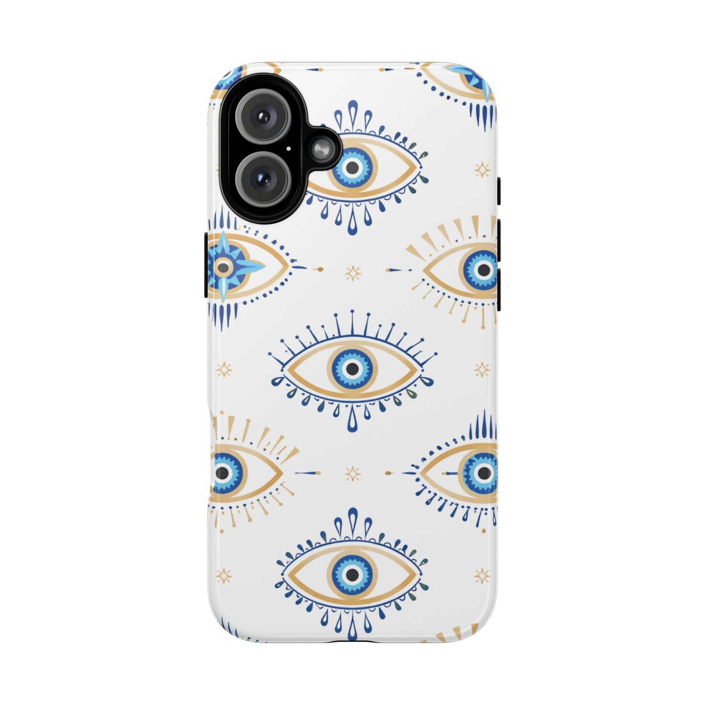 Blue Evil Eye Phone Case – Protective Slim Shockproof Cover for Iphone, Samsung Galaxy and Pixel