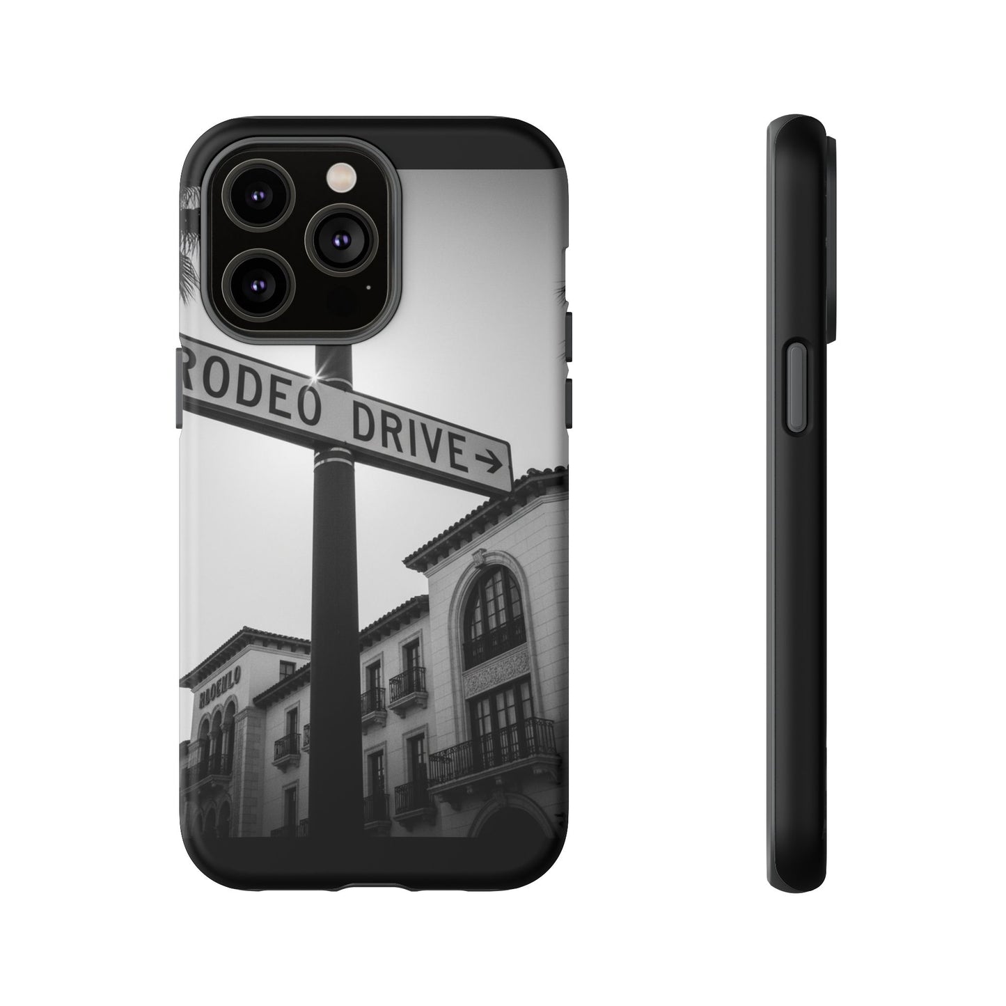 Rodeo Drive Phone Case | Los Angeles Aesthetic Black & White Photography | Luxury LA Street Tough Case for iPhone & Samsung