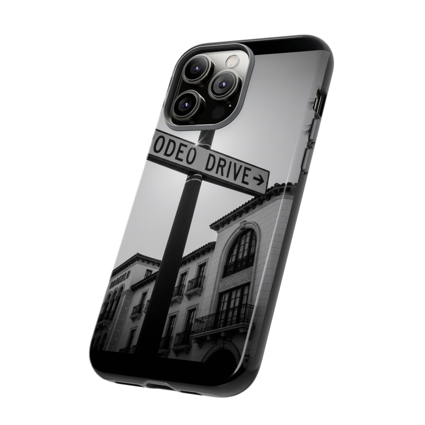 Rodeo Drive Phone Case | Los Angeles Aesthetic Black & White Photography | Luxury LA Street Tough Case for iPhone & Samsung