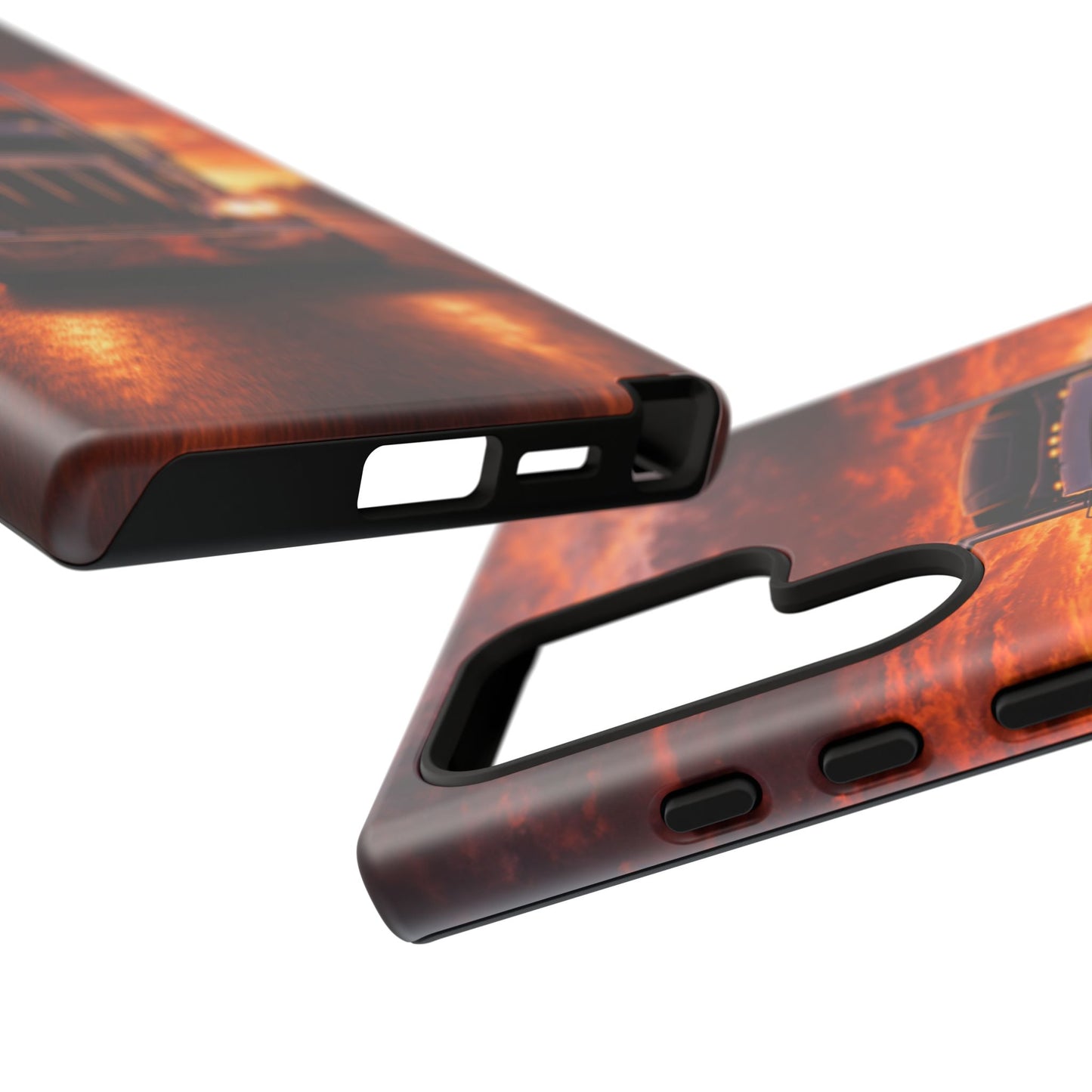 Big Rig Truck Phone Case Sunset Highway Semi Truck iPhone Samsung Cover