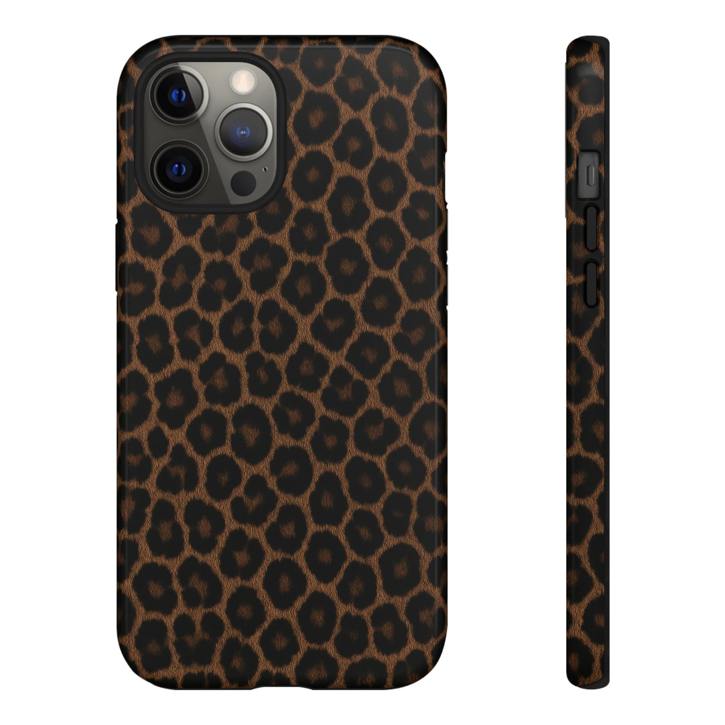 Brown Leopard Print Phone Case | Classic Animal Print Aesthetic Tough Protective Case
