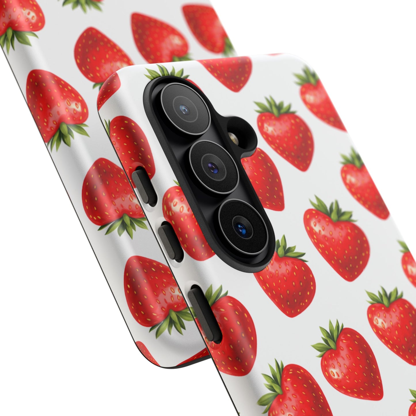 Cute Strawberry Phone Case – Aesthetic Fruit Pattern Protective Cover for Iphone, Samsung Galaxy and Pixel