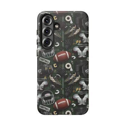 Football Pattern Phone Case – Sports Fan Tough Protective Game Day Case