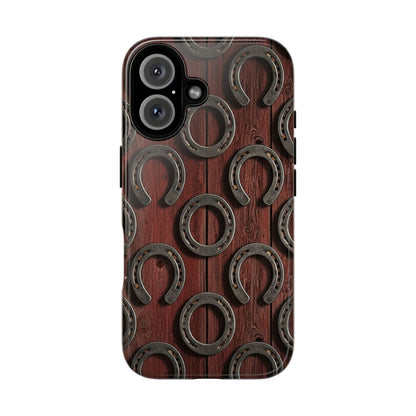 Rustic Horseshoe Western Phone Case – Cowboy Country Ranch Tough Case