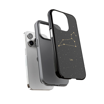 Leo Zodiac Constellation Phone Case – Luxe Gold Celestial Cover