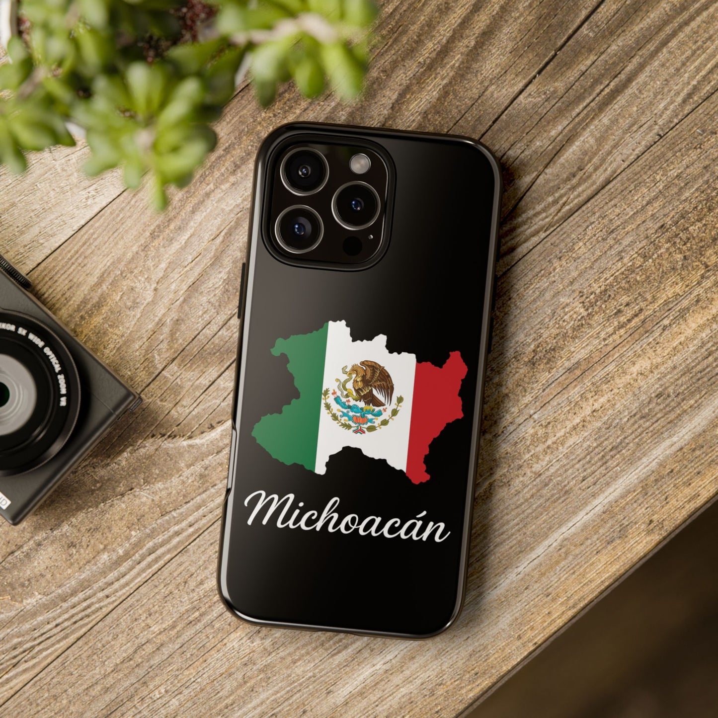 Michoacán Mexico Flag Map Phone Case | Mexican American Pride Tough Case for iPhone & Samsung