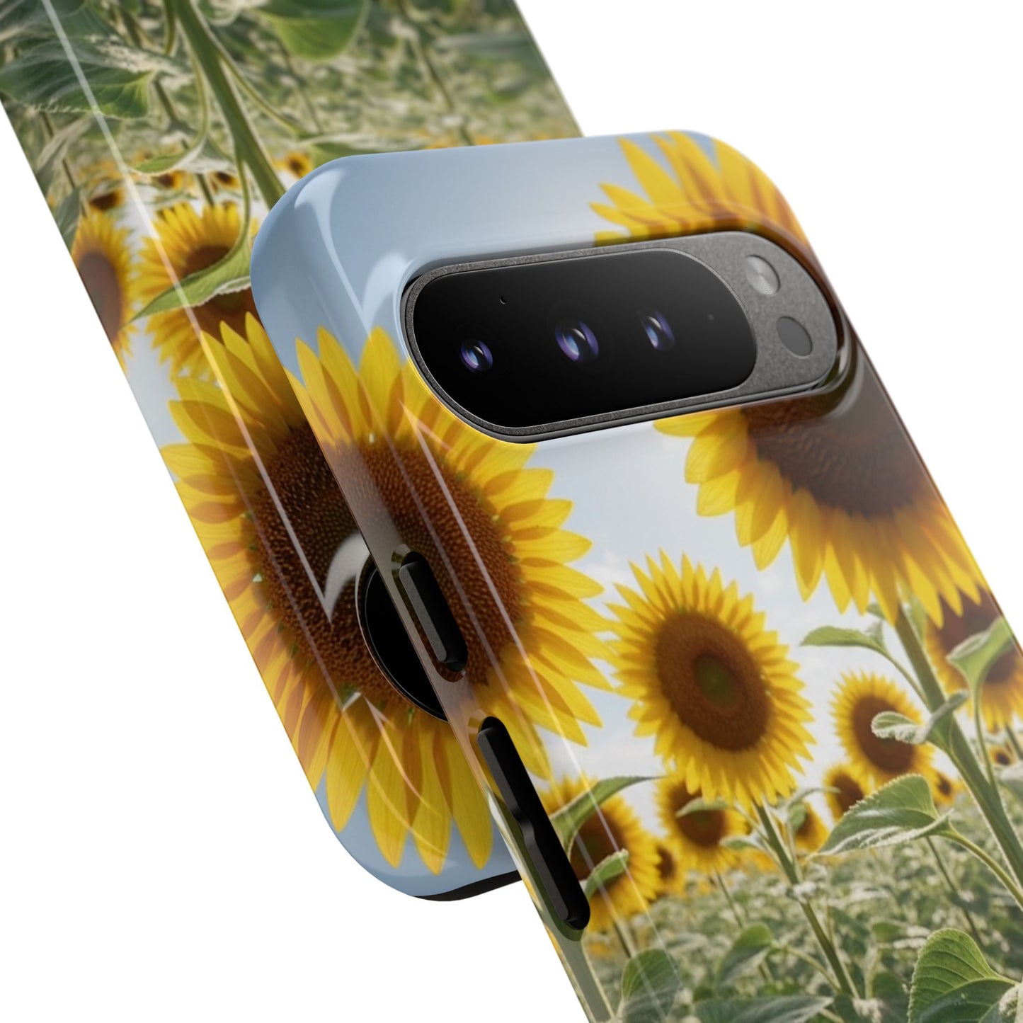 Sunflower Field Phone Case | Golden Hour Floral Aesthetic | Bright Summer Tough Case