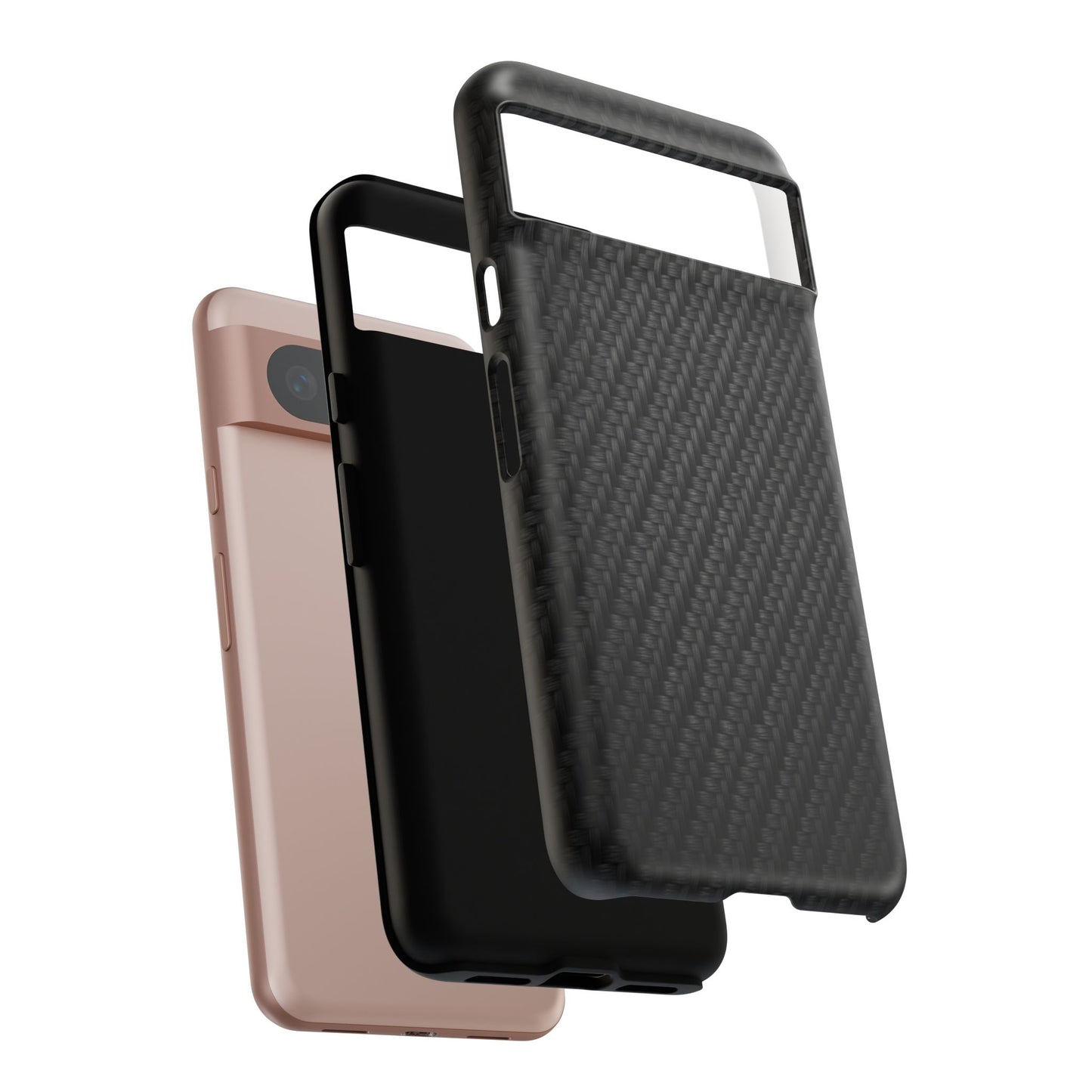 Carbon Fiber Inspired Phone Case – Rugged Slim Protective Tech Case for iPhone & Samsung