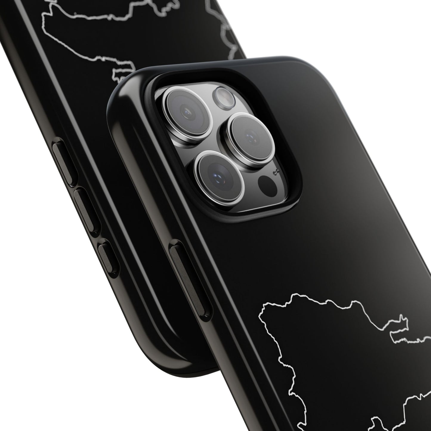 Dominican Republic Outline Phone Case – Minimal Country Map Tough Case (iPhone, Samsung, Pixel)
