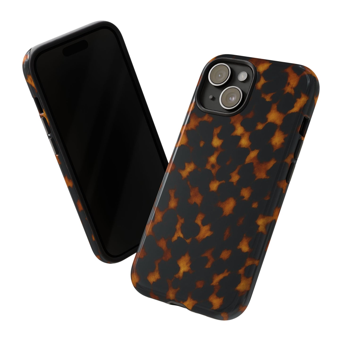 Tortoiseshell Phone Case – Brown Leopard Pattern Luxury Tough Protective Case