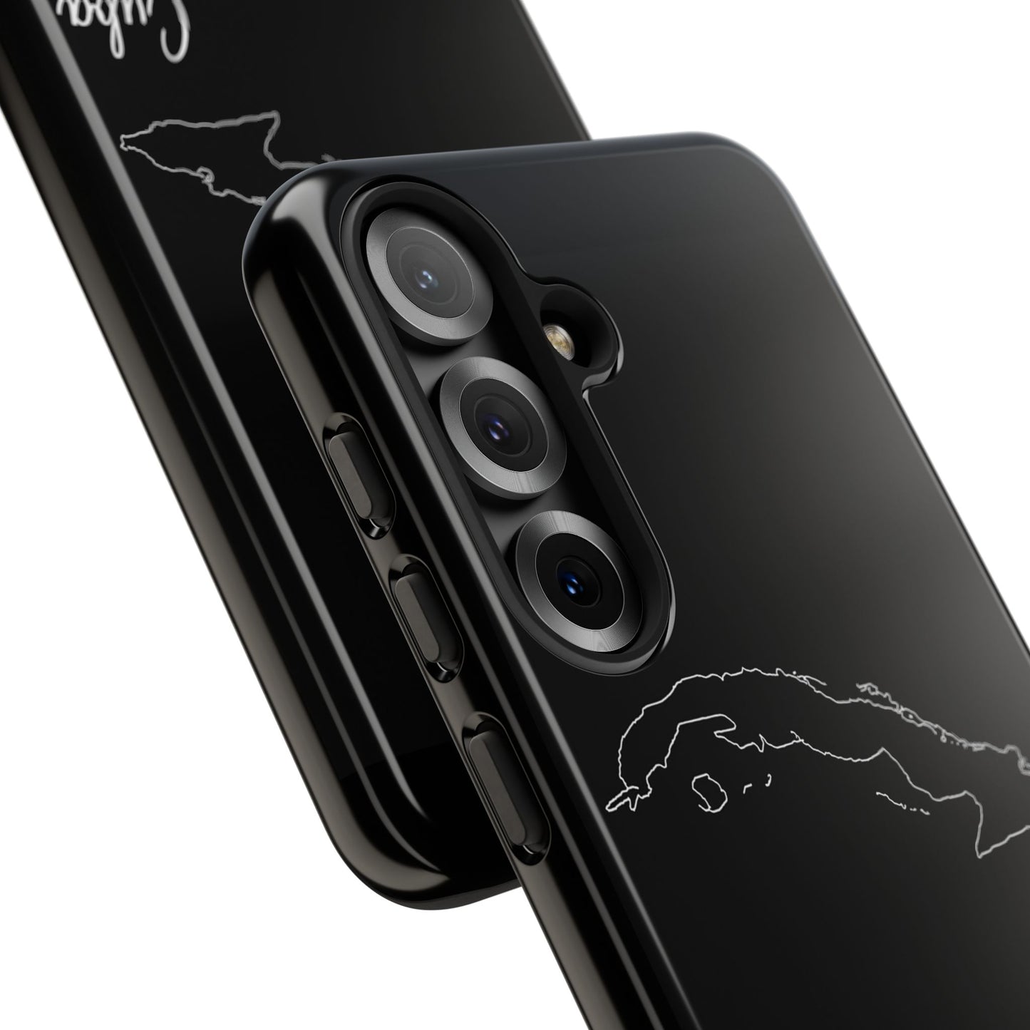 Cuba Outline Phone Case – Minimal Country Map Tough Case (iPhone, Samsung, Pixel)