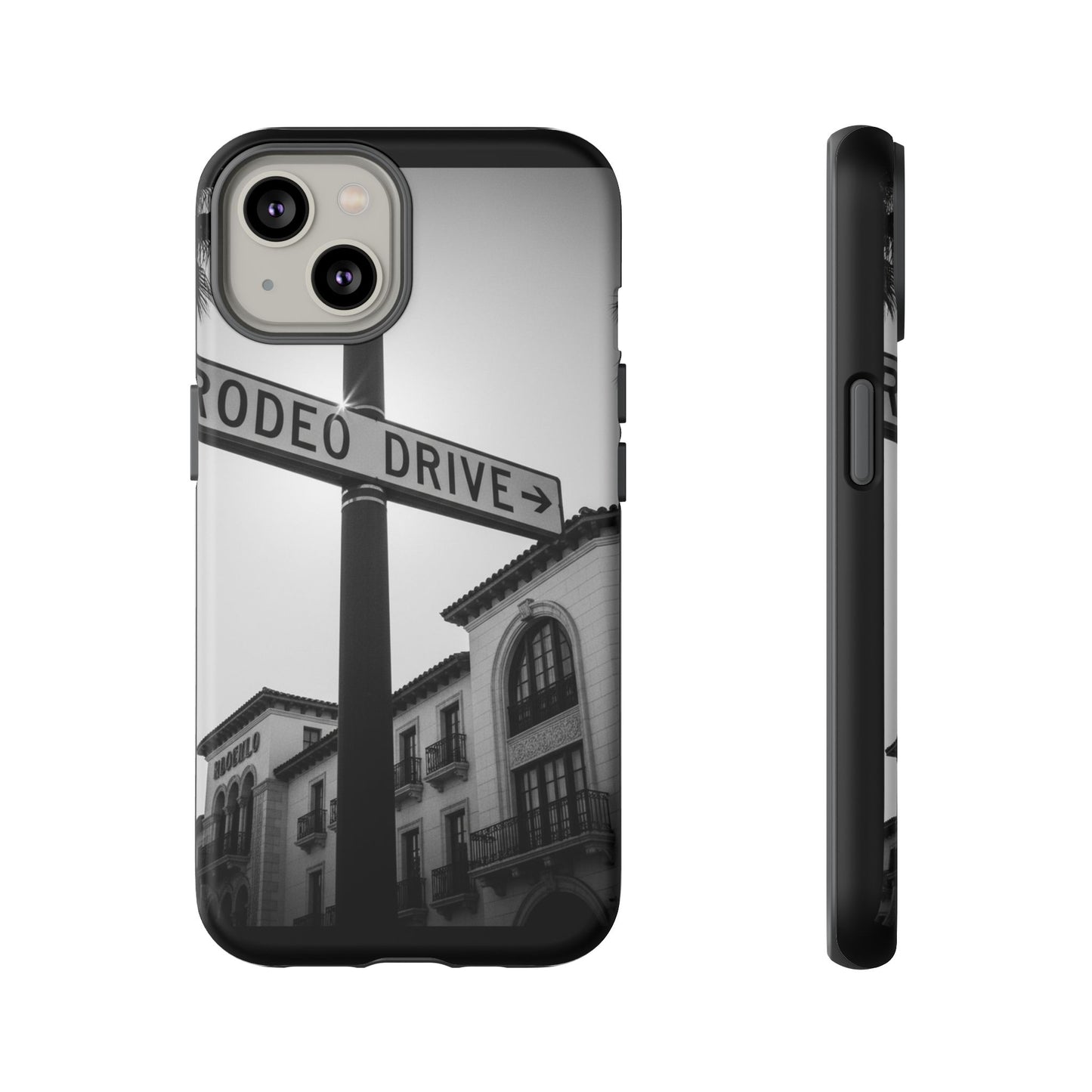 Rodeo Drive Phone Case | Los Angeles Aesthetic Black & White Photography | Luxury LA Street Tough Case for iPhone & Samsung