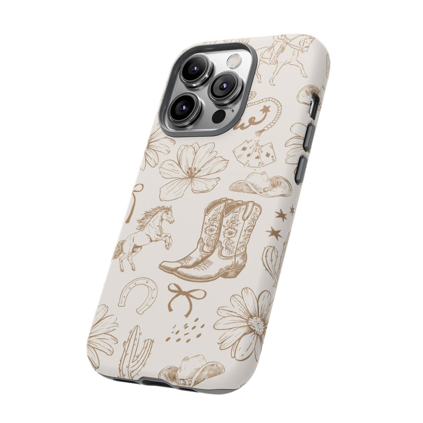 Western Cowgirl Phone Case for iPhone Samsung Galaxy Pixel Tough Case
