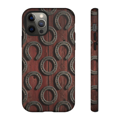Rustic Horseshoe Western Phone Case – Cowboy Country Ranch Tough Case