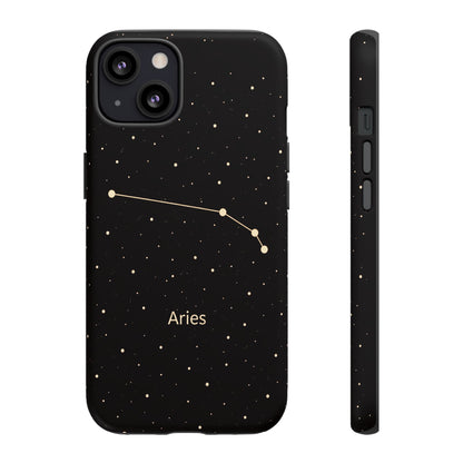 Aries Zodiac Constellation Phone Case – Luxe Gold Celestial Cover