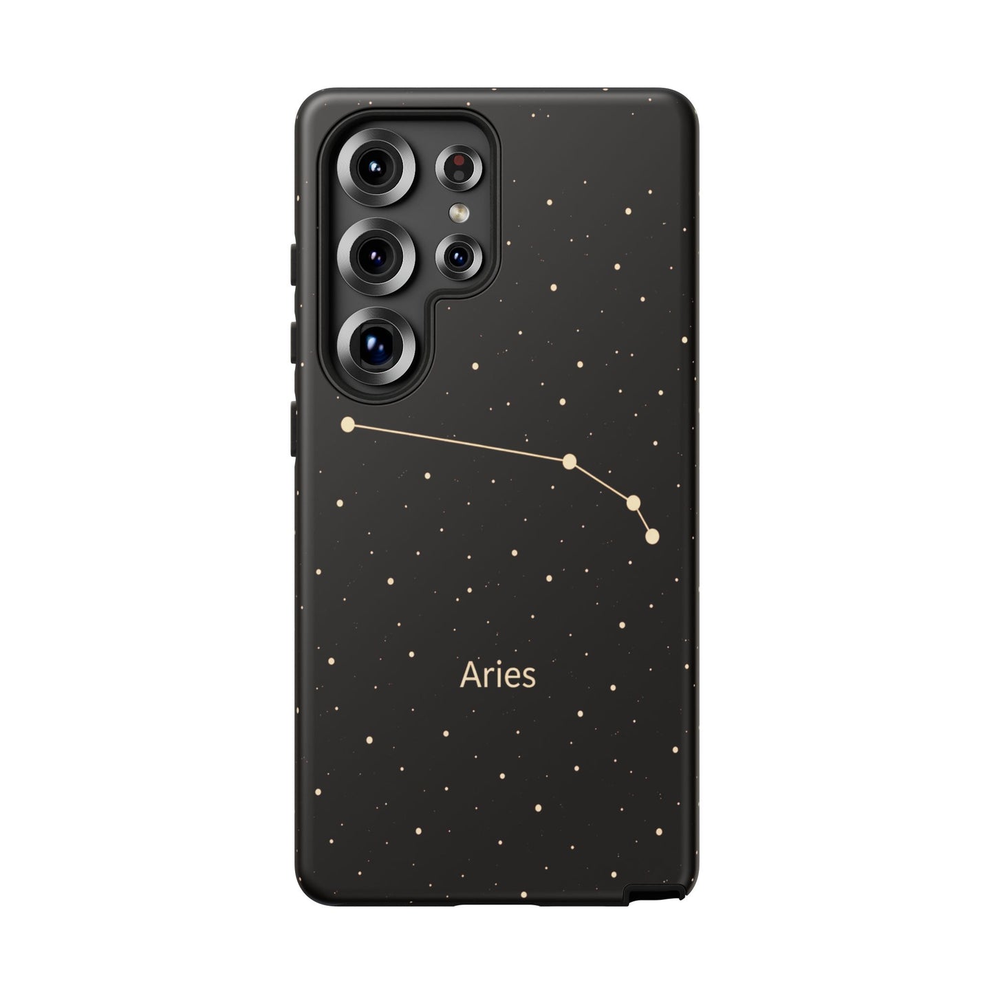Aries Zodiac Constellation Phone Case – Luxe Gold Celestial Cover