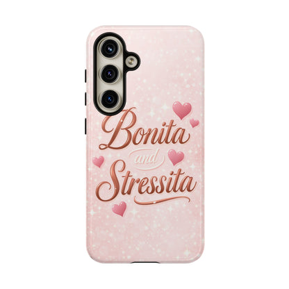Bonita Stressita Phone Case Cute Latina Aesthetic Pink Coquette Case