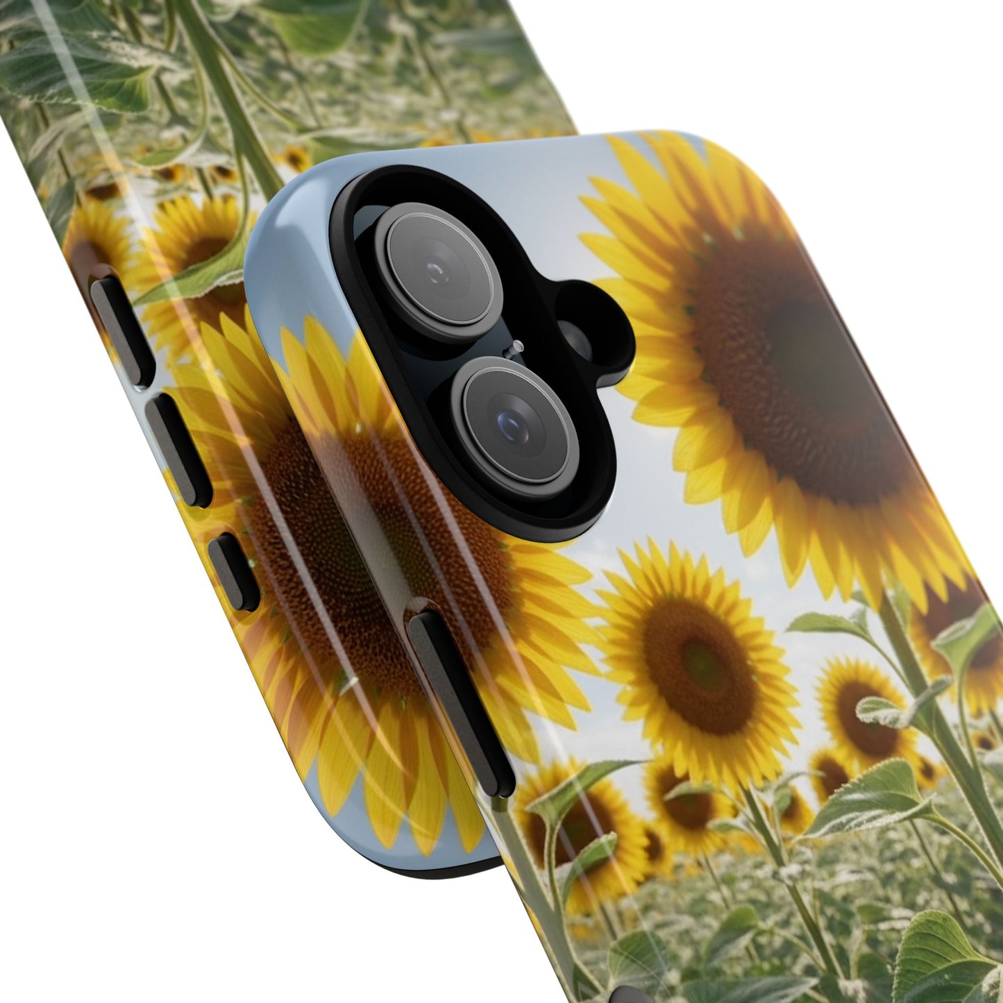 Sunflower Field Phone Case | Golden Hour Floral Aesthetic | Bright Summer Tough Case