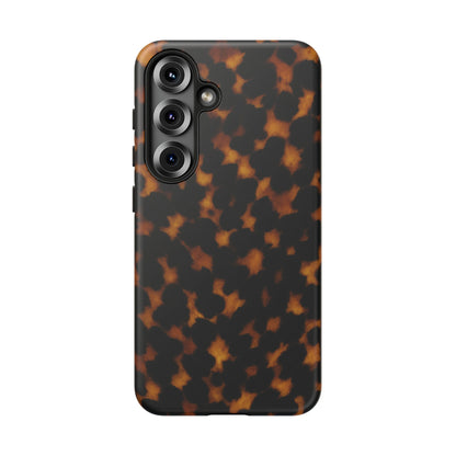 Tortoiseshell Pattern Tough Phone Case | Classic Leopard-Style Protective Cover