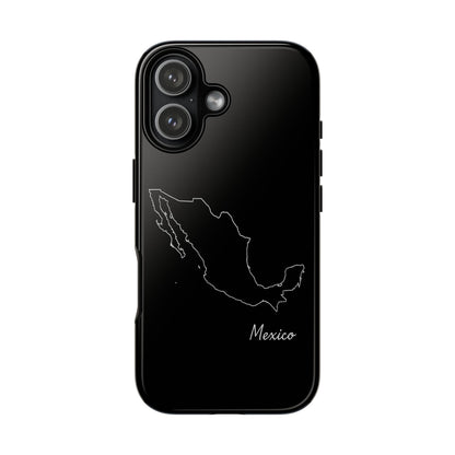 Mexico Outline Phone Case – Minimal Country Map Tough Case (iPhone, Samsung, Pixel)