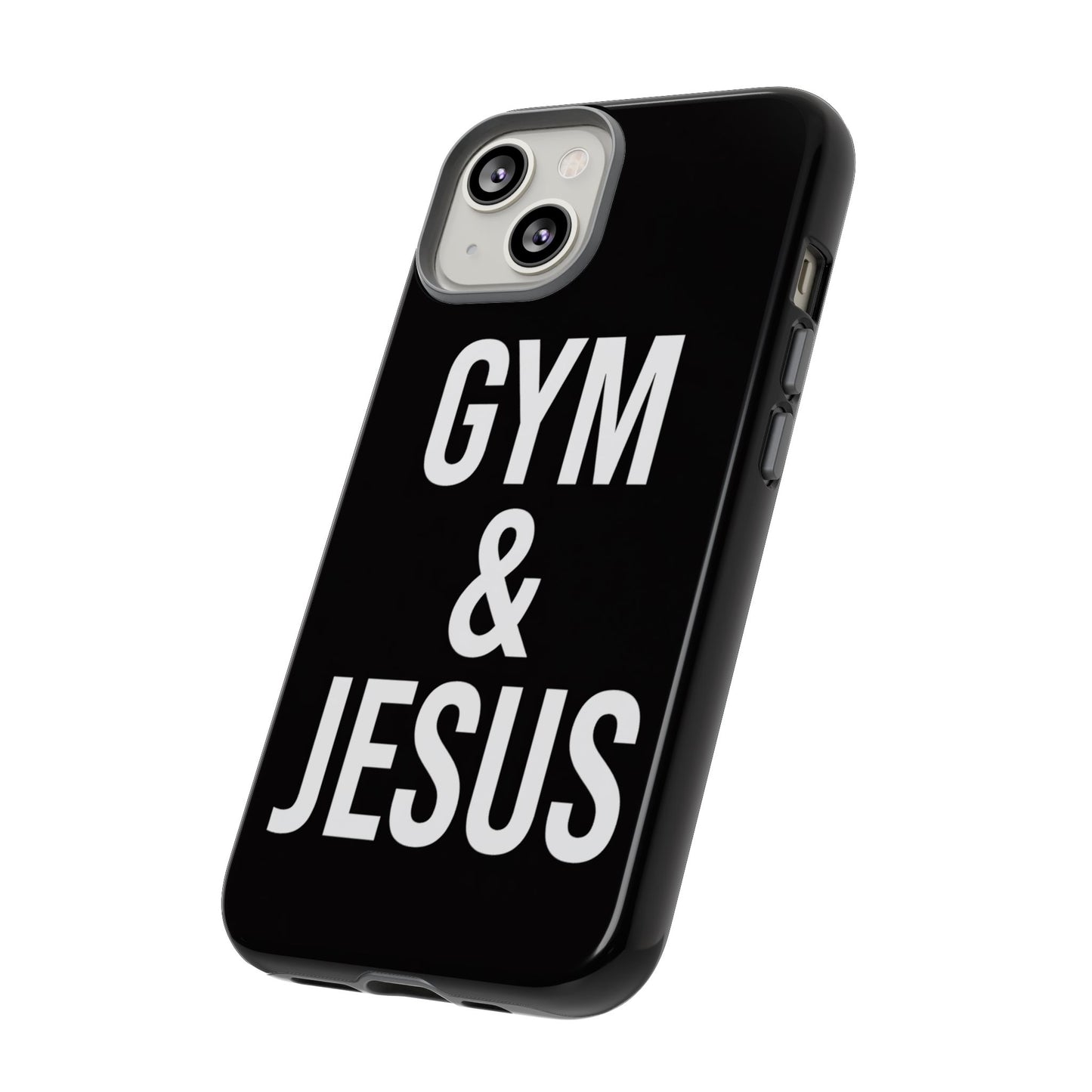 Gym & Jesus Phone Case Christian Faith Workout Gym Motivation Case
