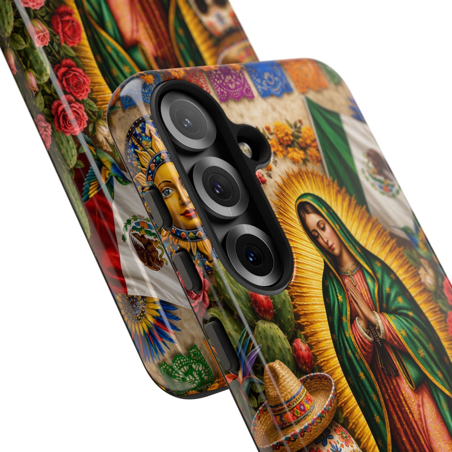 Virgen de Guadalupe Phone Case Mexican Floral iPhone Samsung Pixel Case