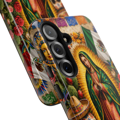 Virgen de Guadalupe Phone Case Mexican Floral iPhone Samsung Pixel Case