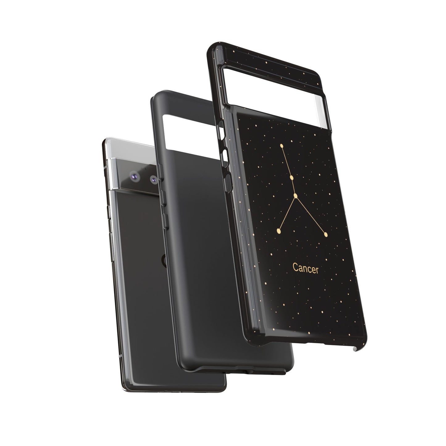 Cancer Zodiac Constellation Phone Case – Luxe Gold Celestial Cover