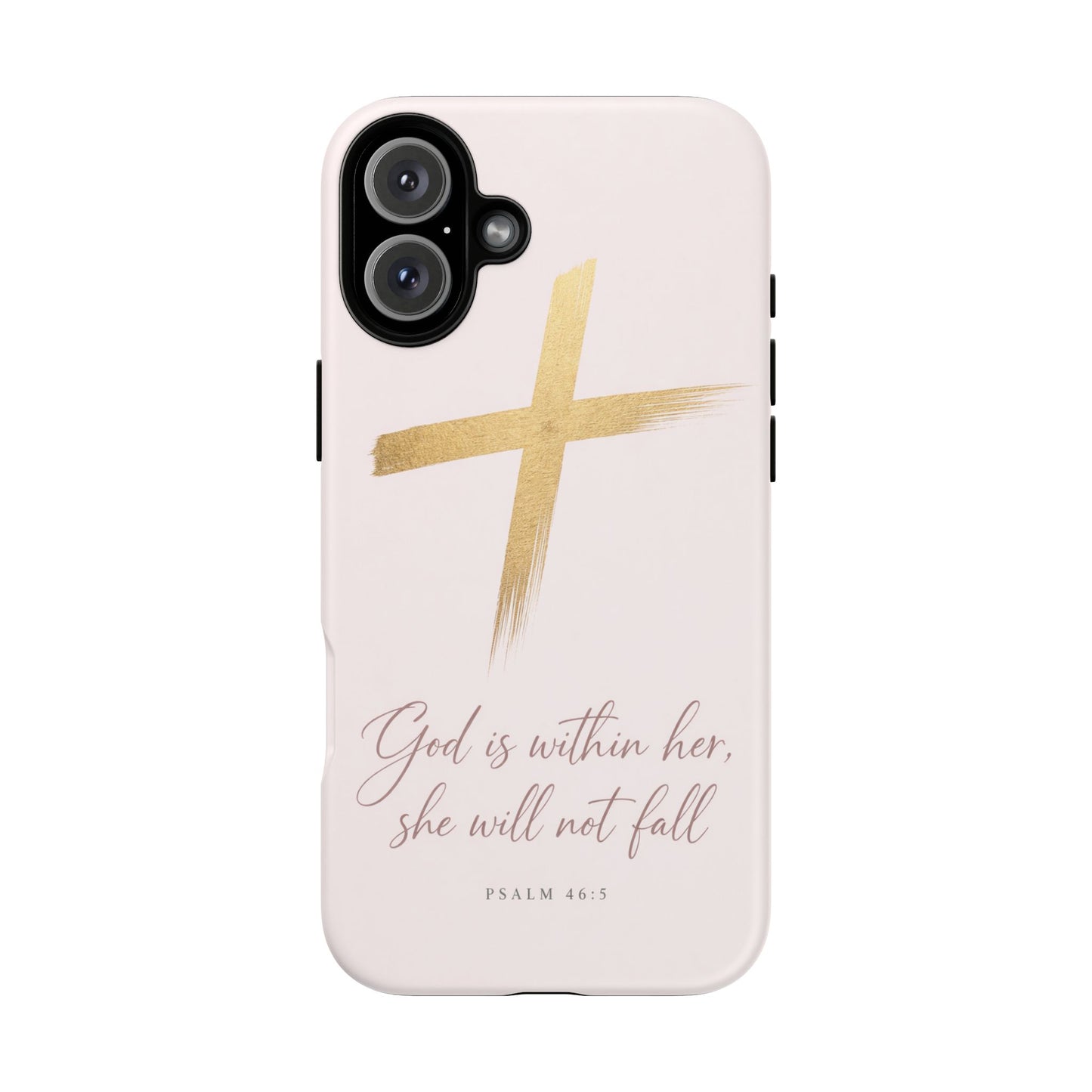 Psalm 46:5 God Is Within Her Christian Cross Phone Case Faith Gift