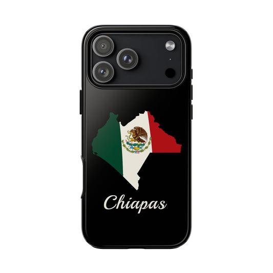 Chiapas Mexico Flag Map Phone Case | Mexican American Pride Tough Case for iPhone & Samsung