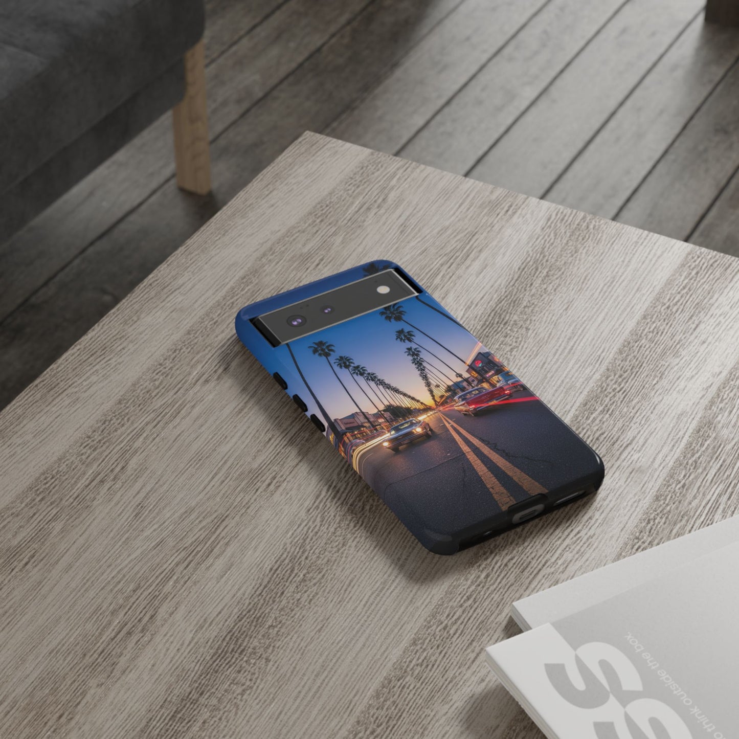 LA Sunset Boulevard Phone Case | Palm Tree Sunset Aesthetic | City Night Tough Case
