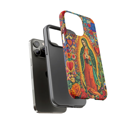Virgin Mary Guadalupe Phone Case Mexican Folk Art Tough Cover iPhone Samsung