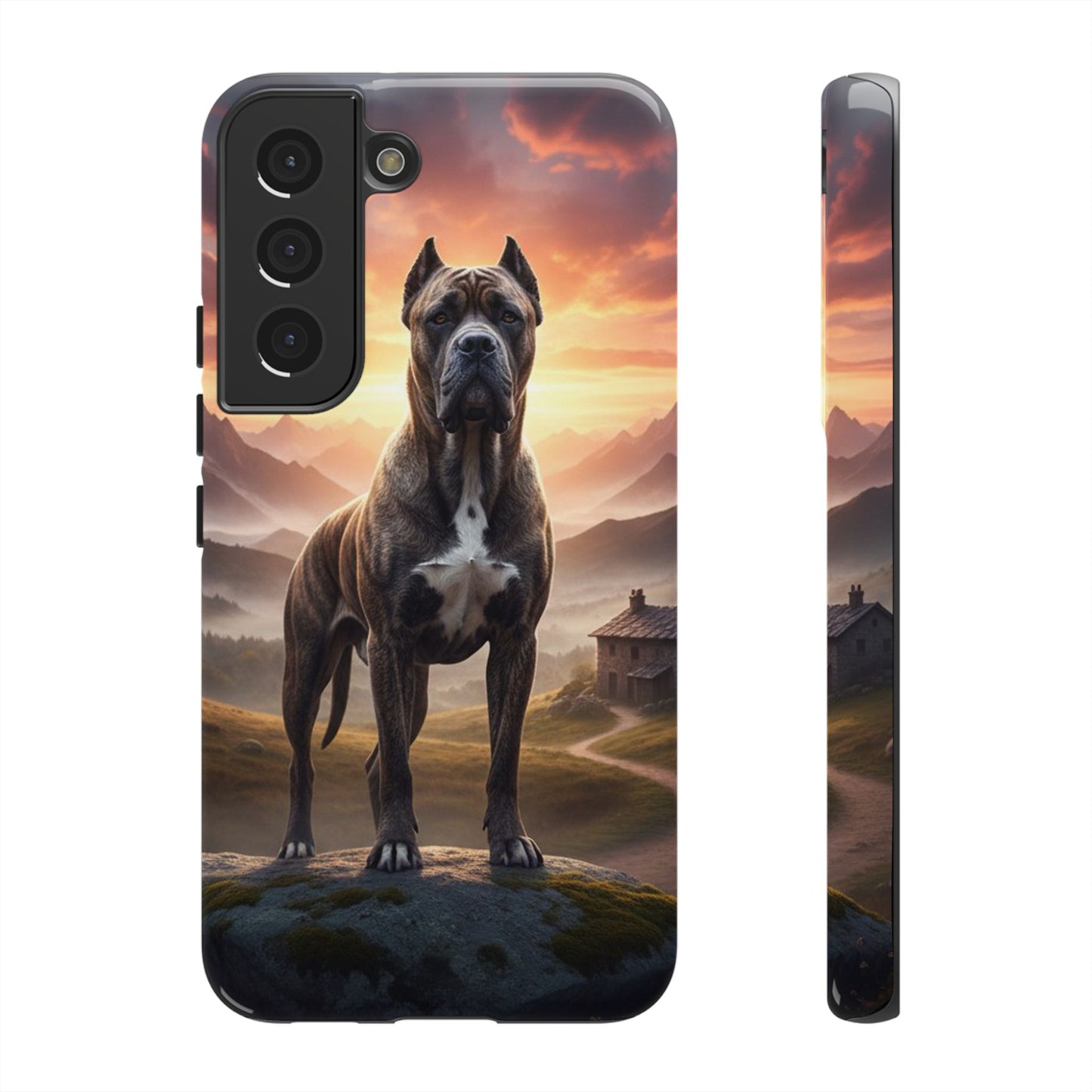Cane Corso Phone Case – Guard Dog Sunset Tough Case (iPhone, Samsung, Pixel) | Dog Lover Gift