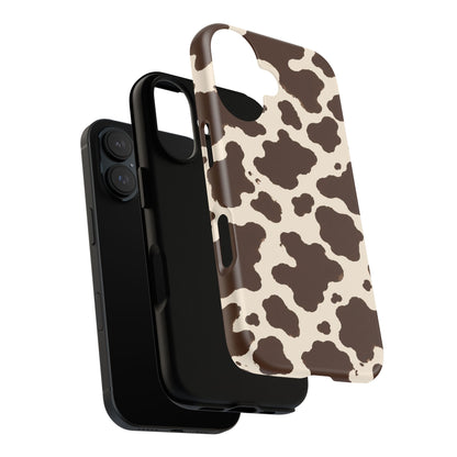 Western Cow Print Tough Phone Case for iPhone Samsung Galaxy Pixel
