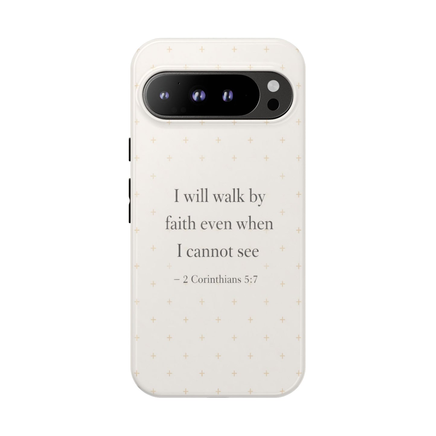 Walk by Faith Phone Case 2 Corinthians 5:7 Christian Bible Cover