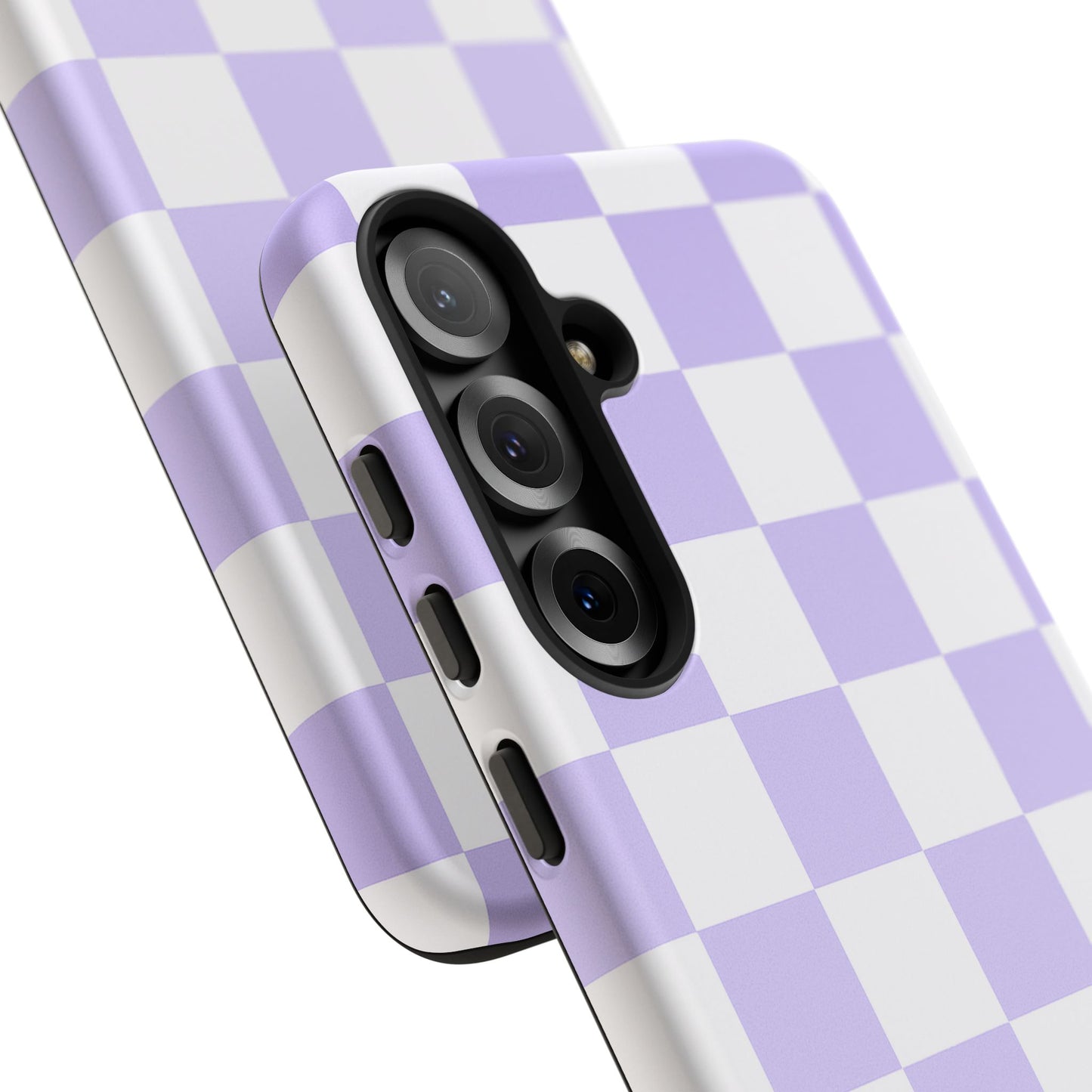 Lavender Checkerboard Phone Case | Pastel Aesthetic Tough Case