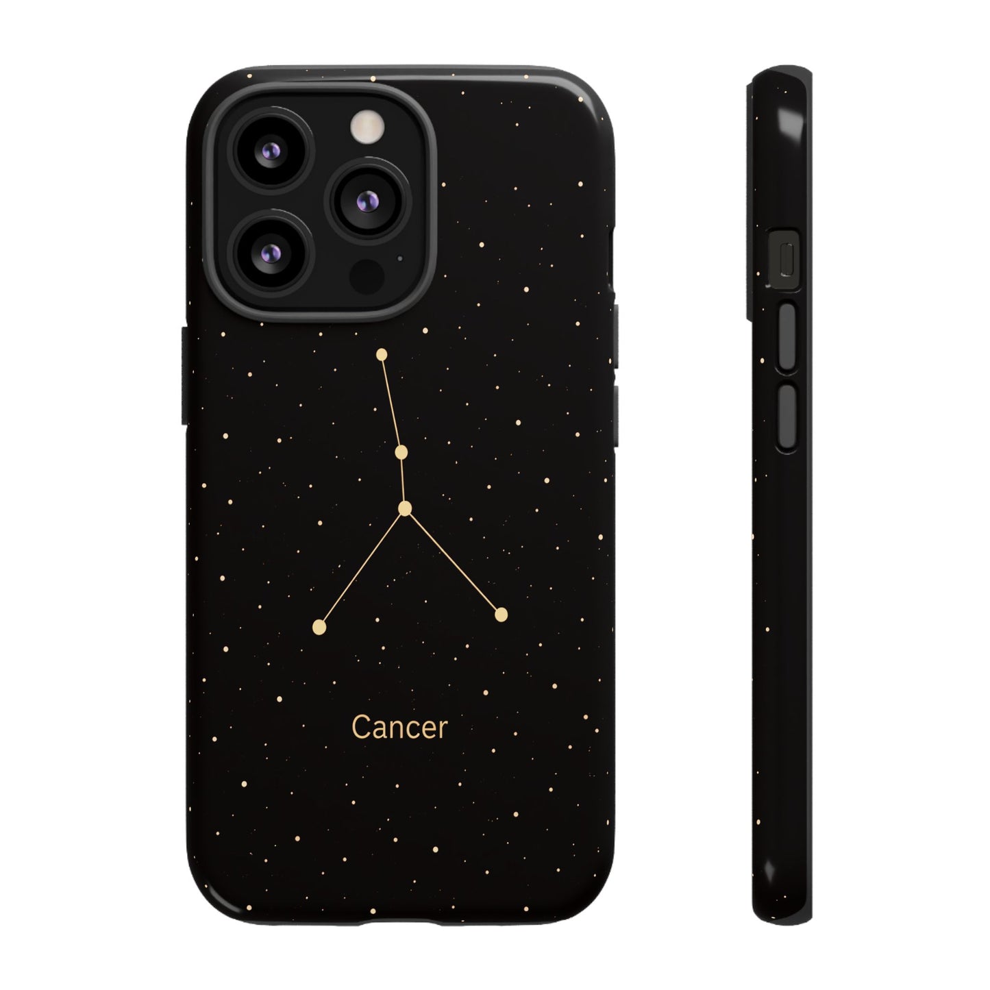 Cancer Zodiac Constellation Phone Case – Luxe Gold Celestial Cover