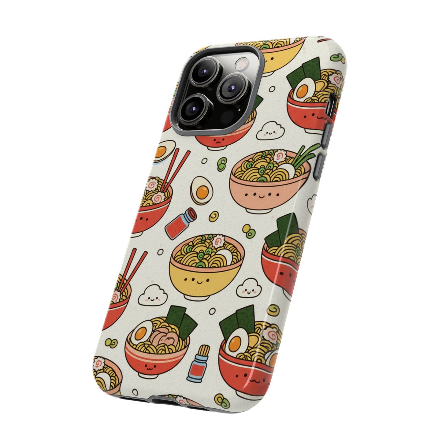 Kawaii Ramen Phone Case – Cute Japanese Food Pattern | Noodle Bowl Aesthetic Case
