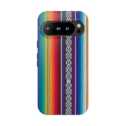 Serape Stripe Phone Case – Colorful Mexican Blanket Pattern Tough Case