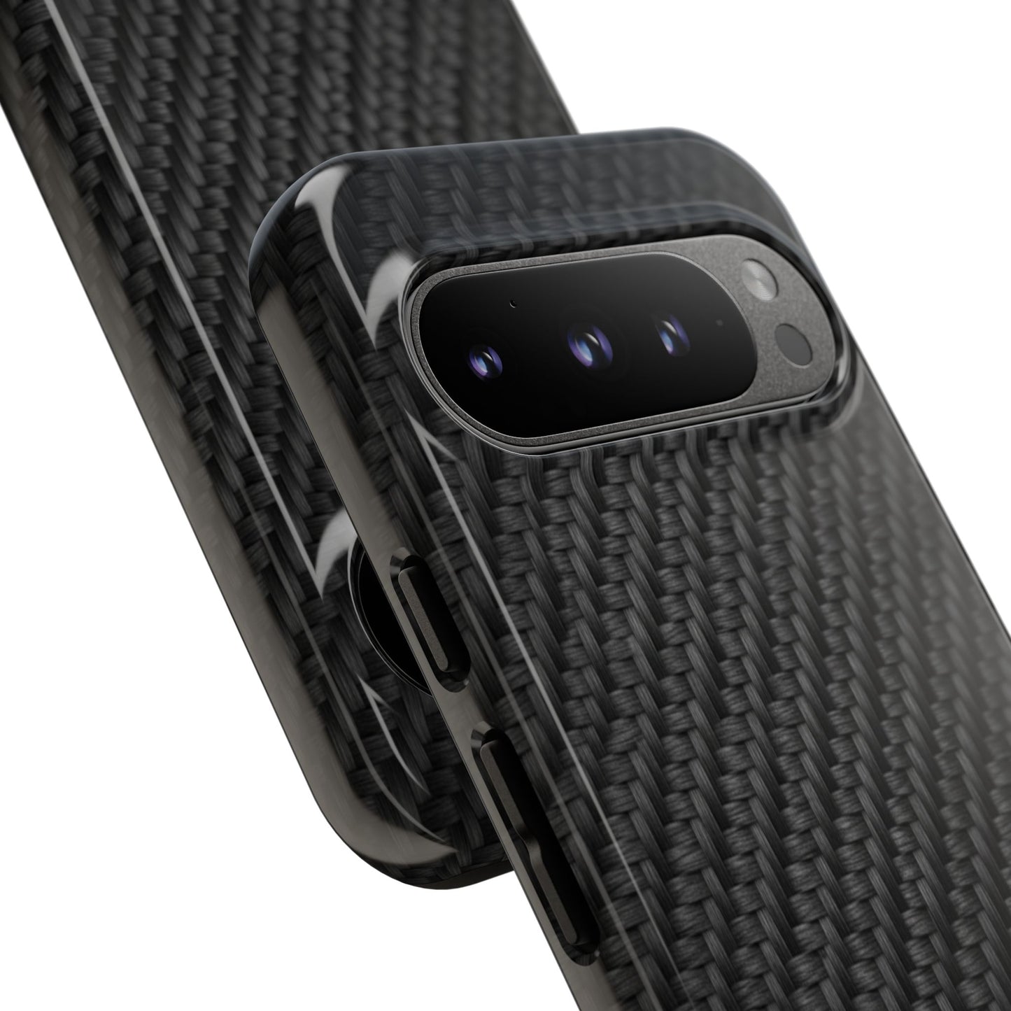 Carbon Fiber Inspired Phone Case – Rugged Slim Protective Tech Case for iPhone & Samsung