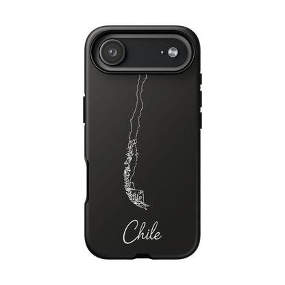 Chile Outline Phone Case – Minimal Country Map Tough Case (iPhone, Samsung, Pixel)