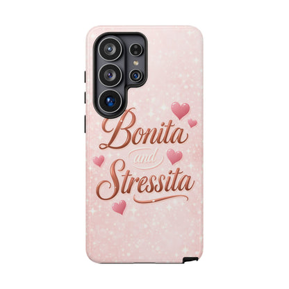 Bonita Stressita Phone Case Cute Latina Aesthetic Pink Coquette Case