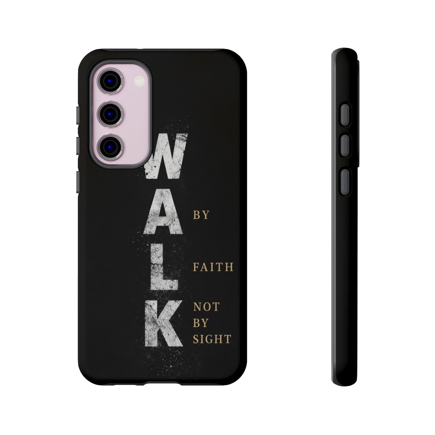 Walk by Faith Not by Sight Christian Phone Case Bible Verse Faith Cover