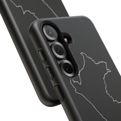 Peru Outline Phone Case – Minimal Country Map Tough Case (iPhone, Samsung, Pixel)