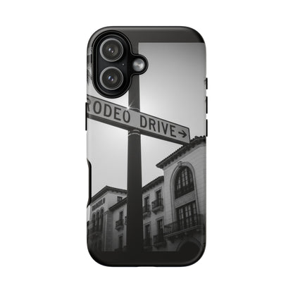 Rodeo Drive Phone Case | Los Angeles Aesthetic Black & White Photography | Luxury LA Street Tough Case for iPhone & Samsung
