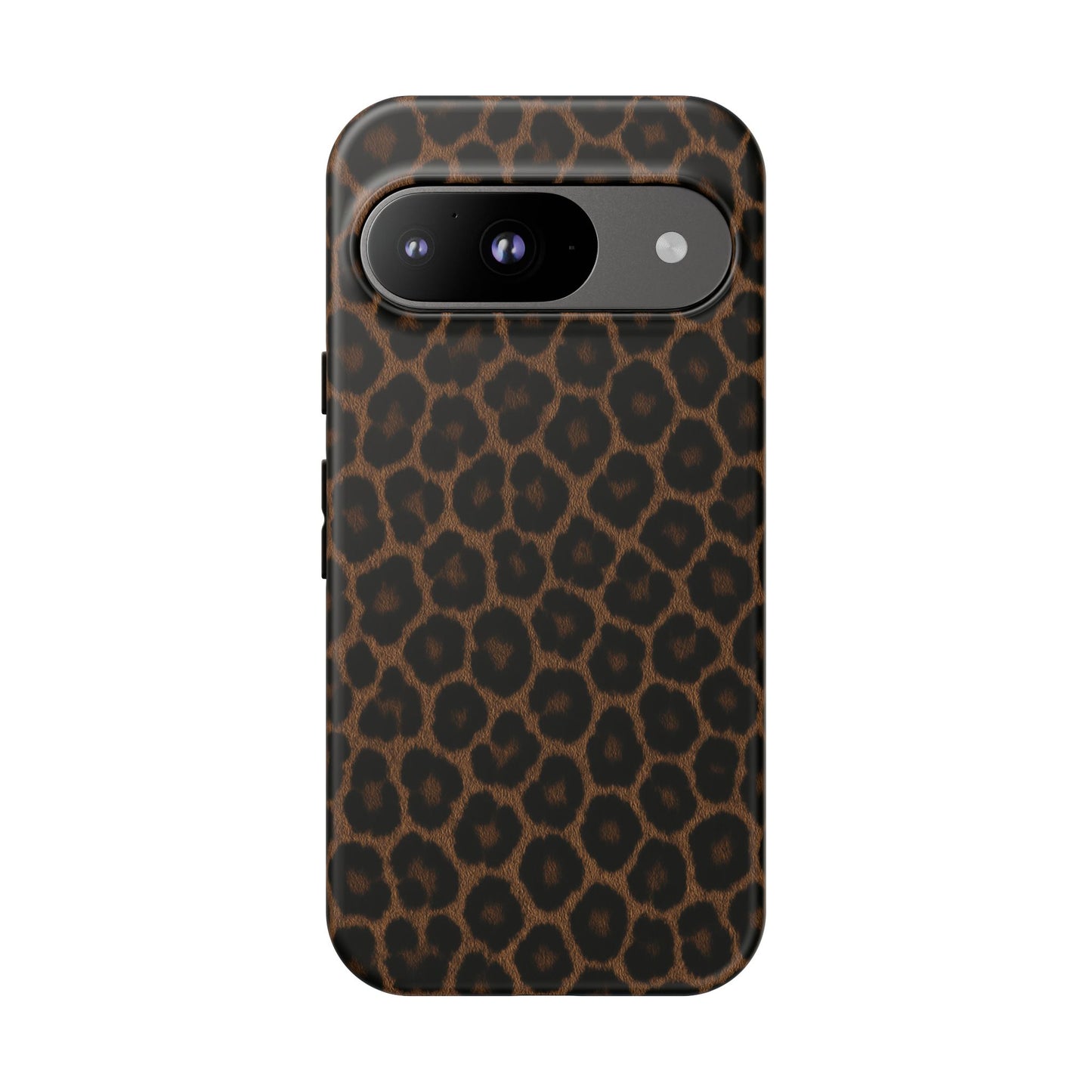 Brown Leopard Print Phone Case | Classic Animal Print Aesthetic Tough Protective Case