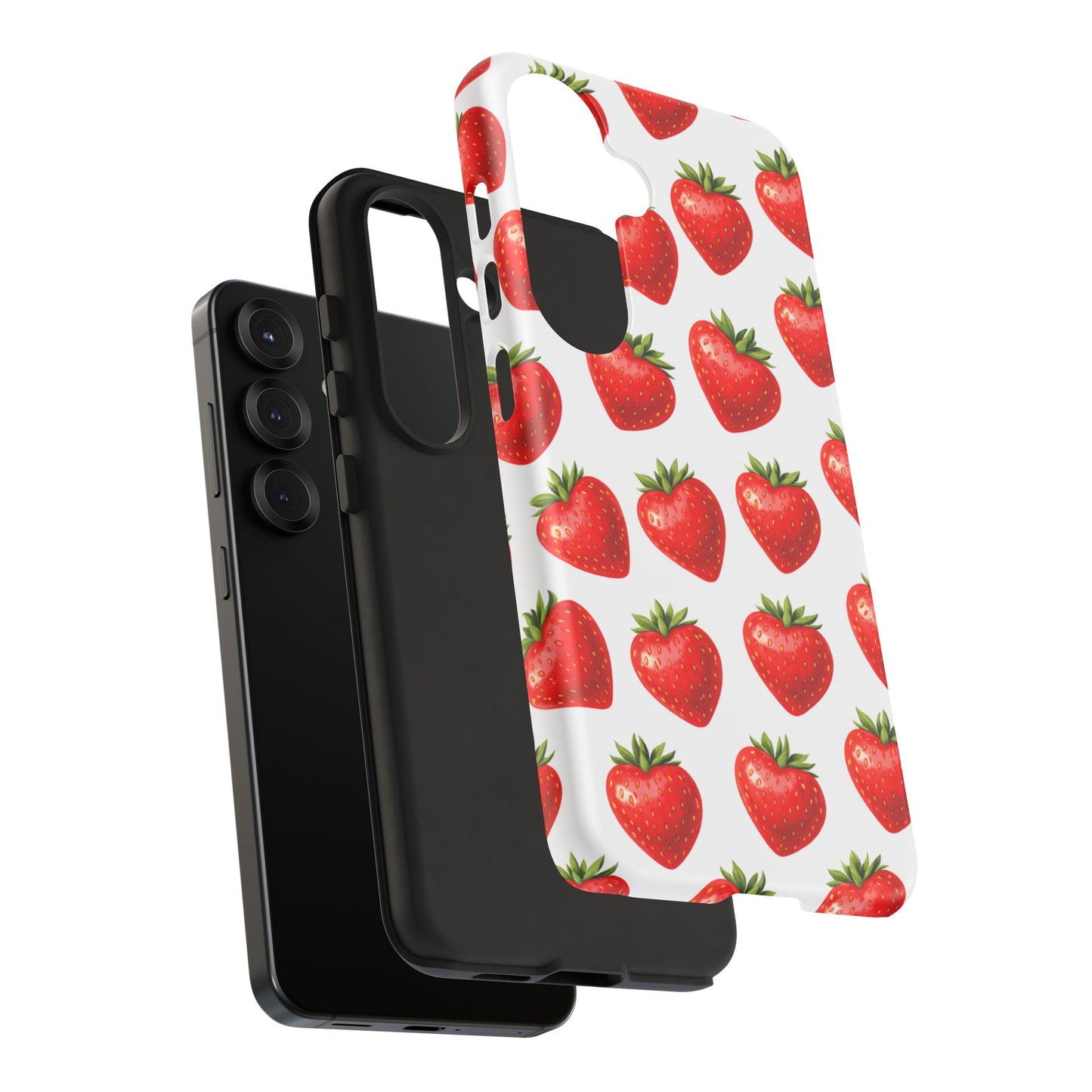 Cute Strawberry Phone Case – Aesthetic Fruit Pattern Protective Cover for Iphone, Samsung Galaxy and Pixel