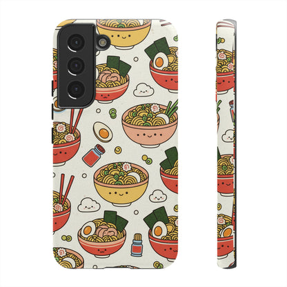 Kawaii Ramen Phone Case – Cute Japanese Food Pattern | Noodle Bowl Aesthetic Case