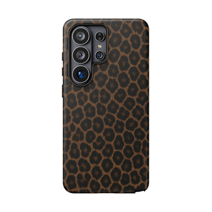 Brown Leopard Print Phone Case | Classic Animal Print Aesthetic Tough Protective Case