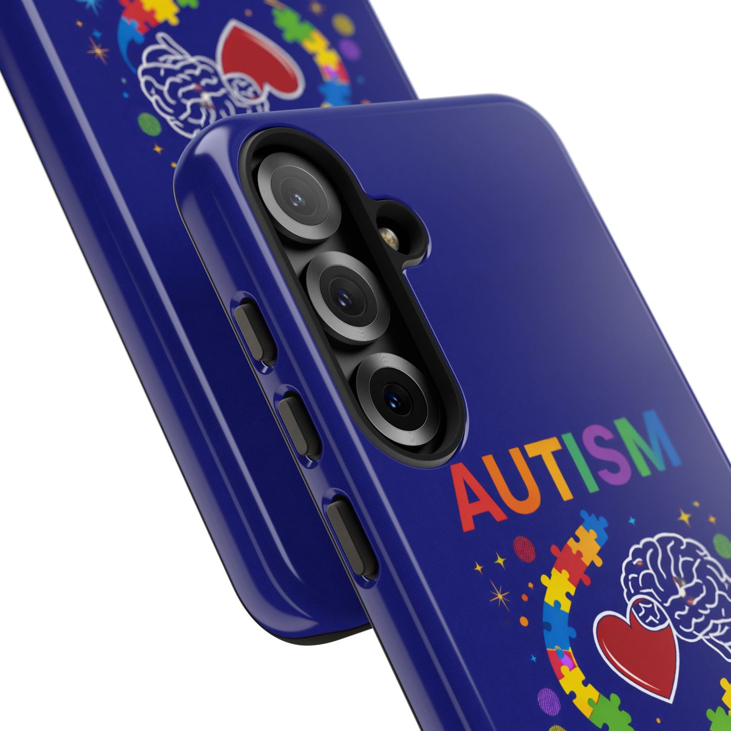 Autism Awareness Tough Case – "Love Connects All Pieces" Phone Case for Iphone, Samsung Galaxy and Pixel